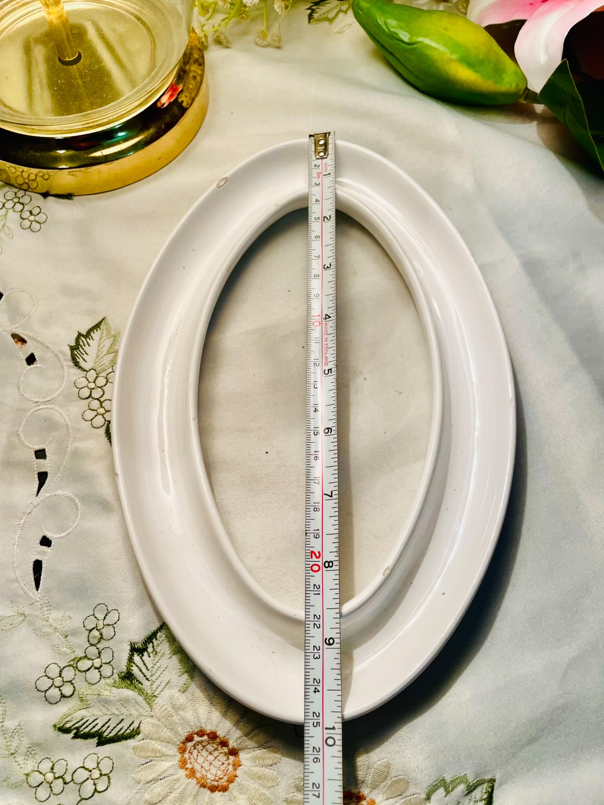 Large White Oval Olive Serving Platter – Elegant Tableware  10 Inch