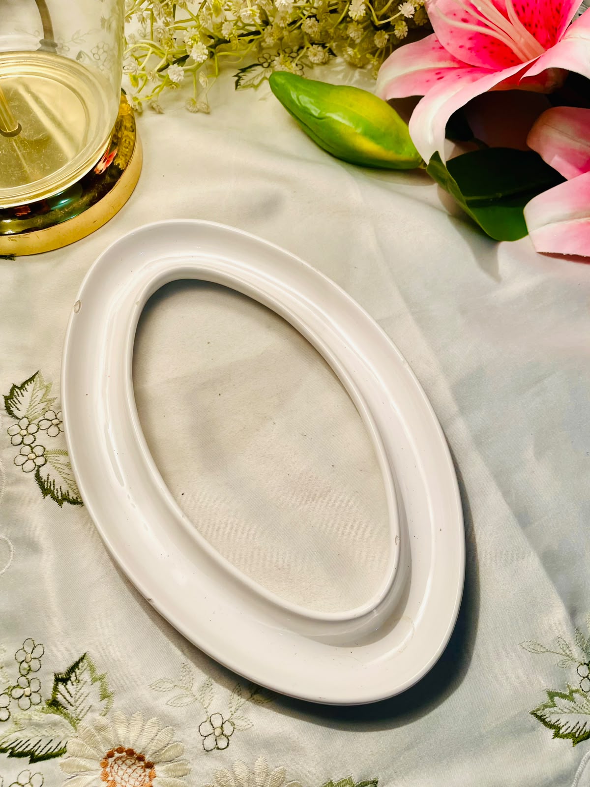 Large White Oval Olive Serving Platter – Elegant Tableware  10 Inch