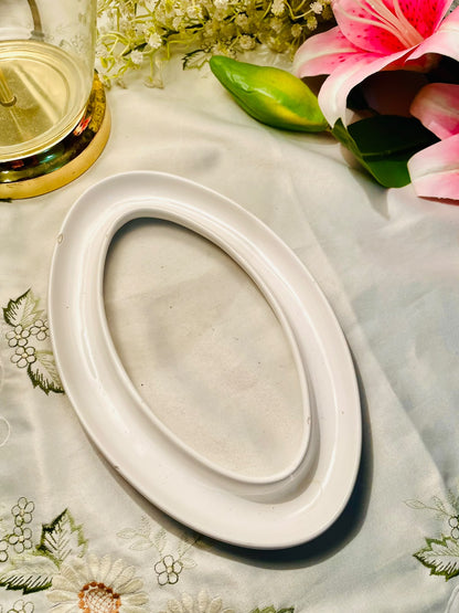 Large White Oval Olive Serving Platter – Elegant Tableware  10 Inch