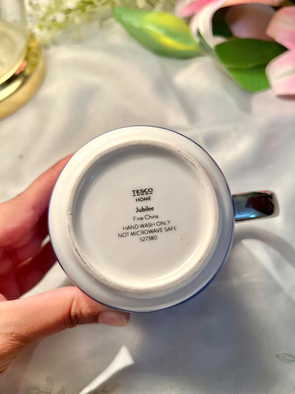 Tesco Home Platinum Jubilee Fine China Mug, 4 in