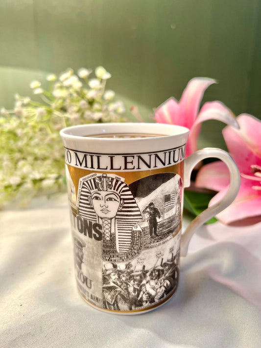 Crown Trent Millennium 2000 Fine Bone China Mug, 4 in