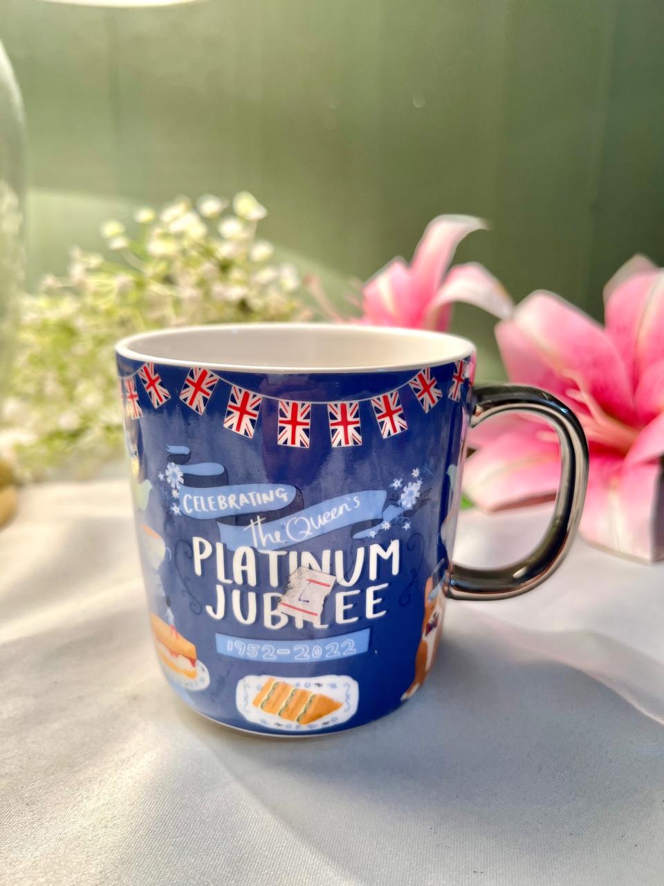 Tesco Home Platinum Jubilee Fine China Mug, 4 in