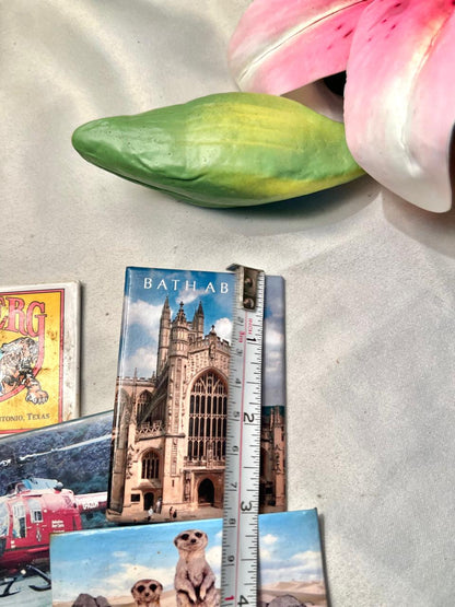 Vintage Travel Souvenir Fridge Magnets Set – 11 Pieces