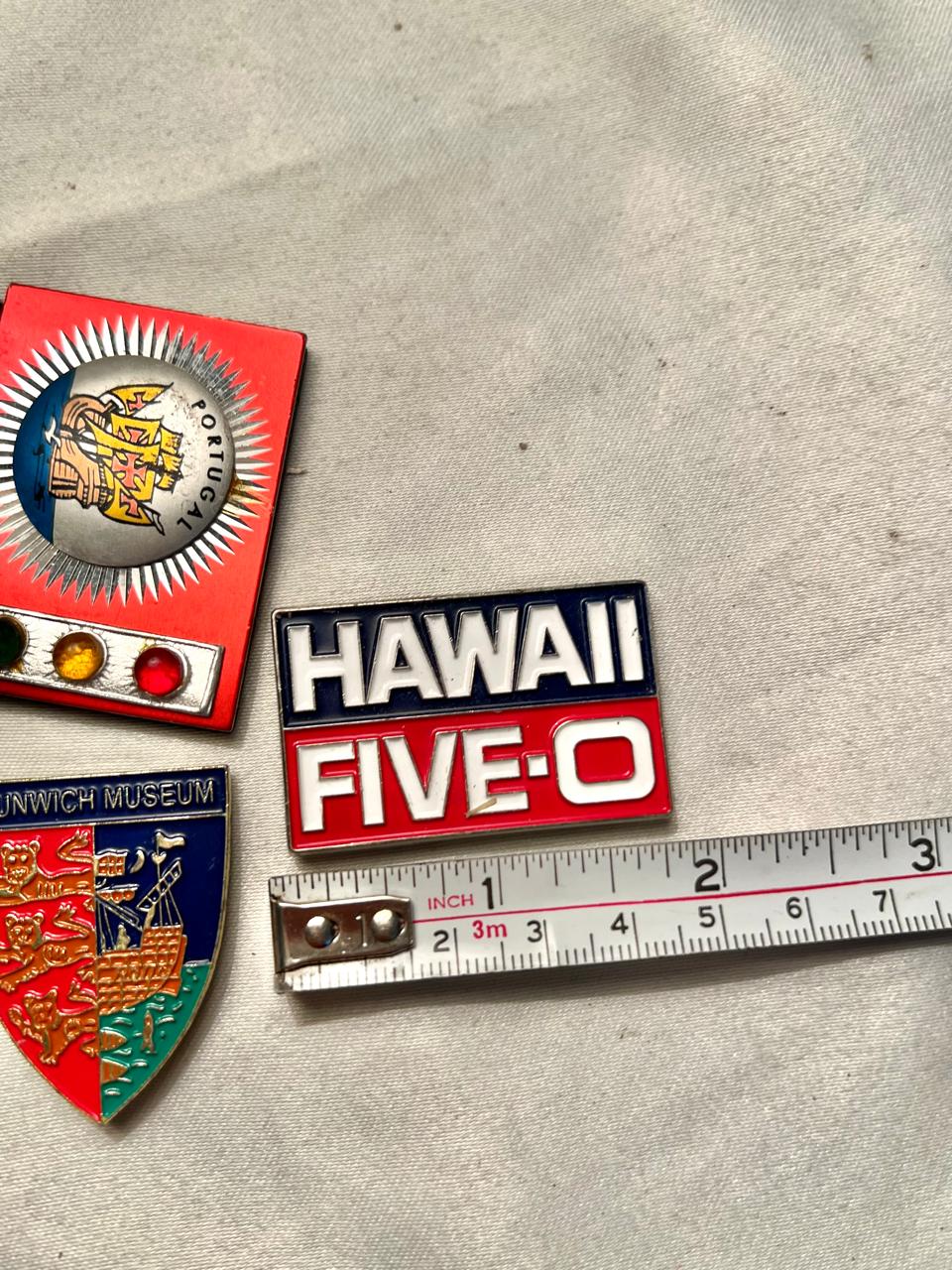 Vintage Travel Souvenir Magnets – Set of 4 Metal Magnets