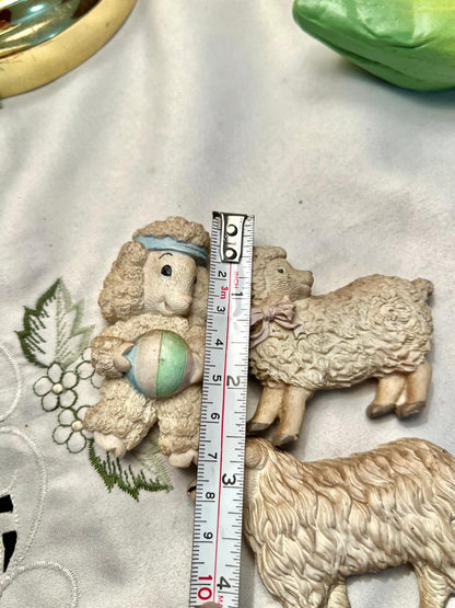 Vintage Sheep & Lamb Fridge Magnets – Set of 3