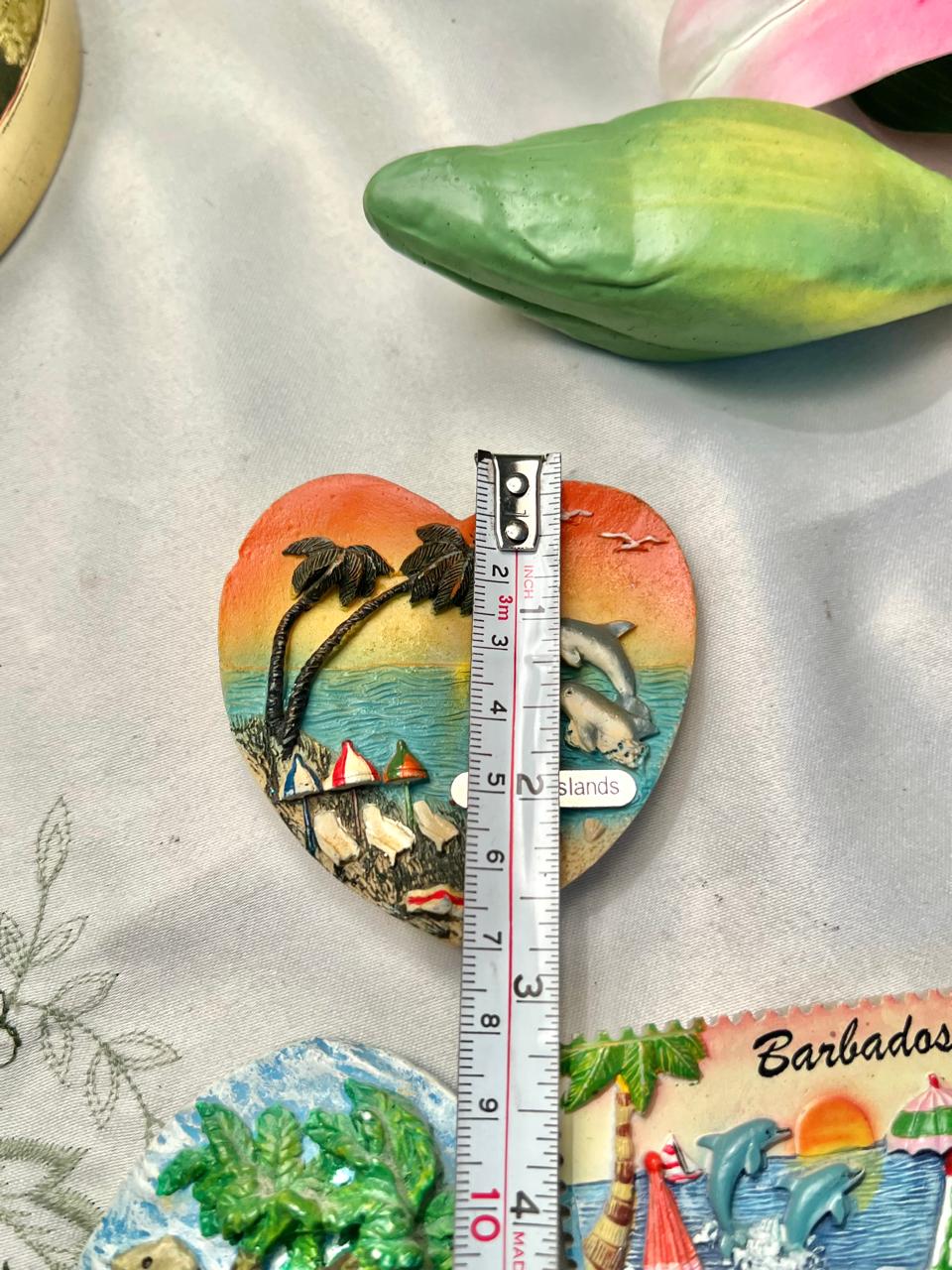Set of 3 Tropical Travel Souvenir Fridge Magnets