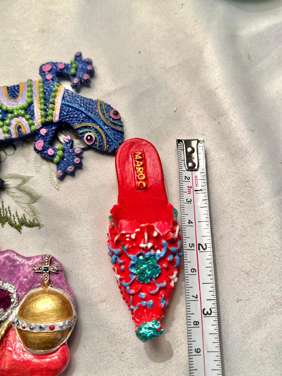 Blue Lizard Gecko Decorative Souvenir Magnet