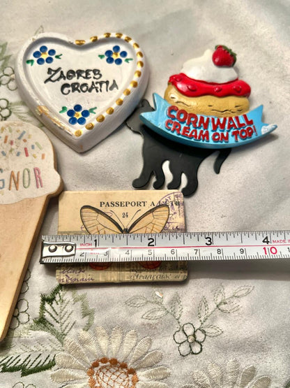 Vintage Novelty Fridge Magnets – Set of 4