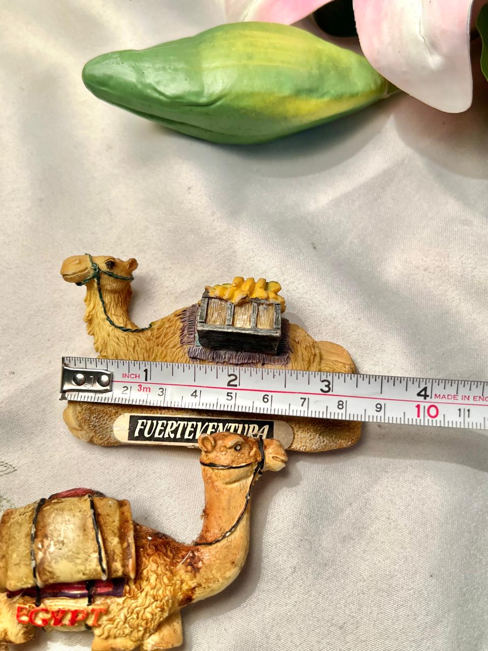 Set of 2 Camel Travel Souvenir Fridge Magnets – Egypt & Fuerteventura