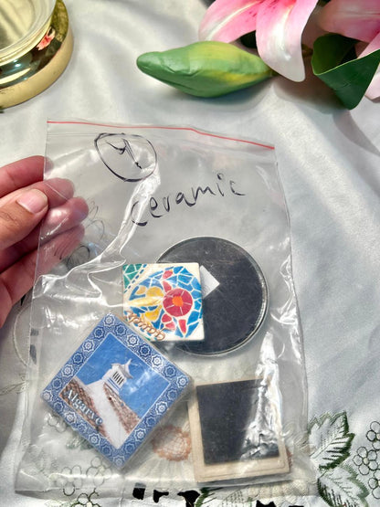 Travel Souvenir Ceramic Magnets Set of 4 Newport Algarve Hawaii