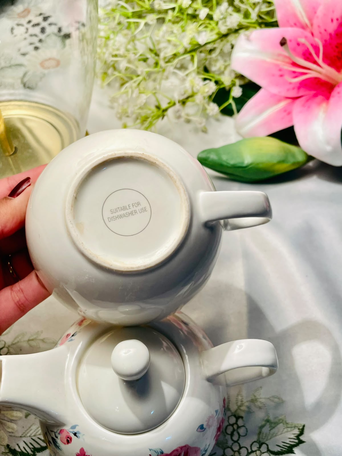 Floral Ceramic Tea-for-One Teapot & Cup Set