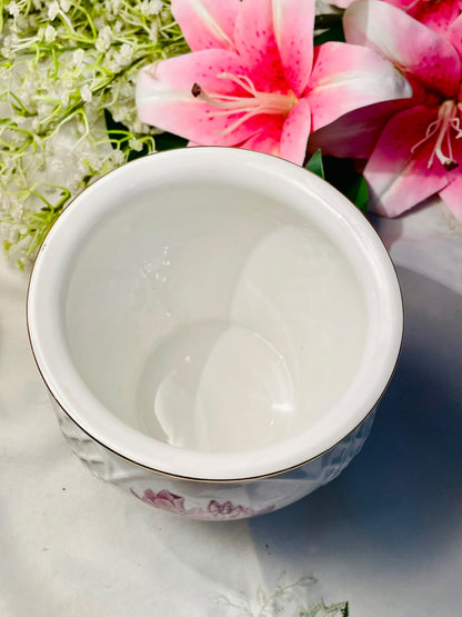 Royal Winton Rhododendron Floral Ceramic Planter – 14cm