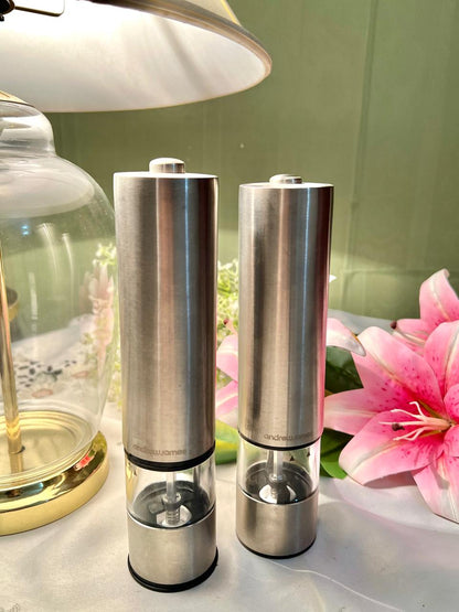 Andrew James Electric Salt & Pepper Grinder Set