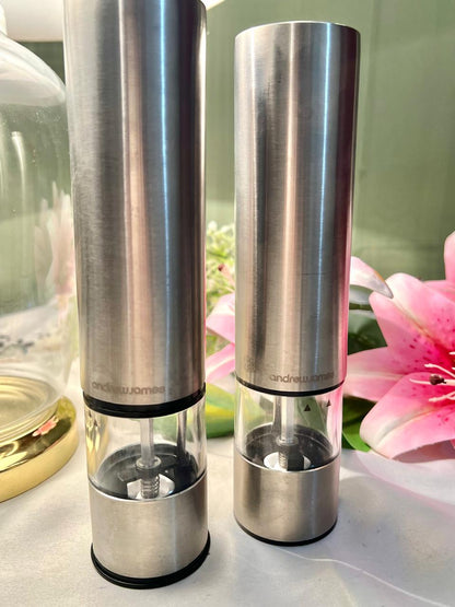 Andrew James Electric Salt & Pepper Grinder Set