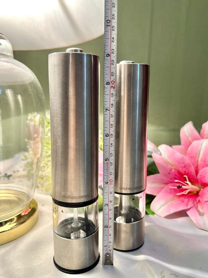 Andrew James Electric Salt & Pepper Grinder Set