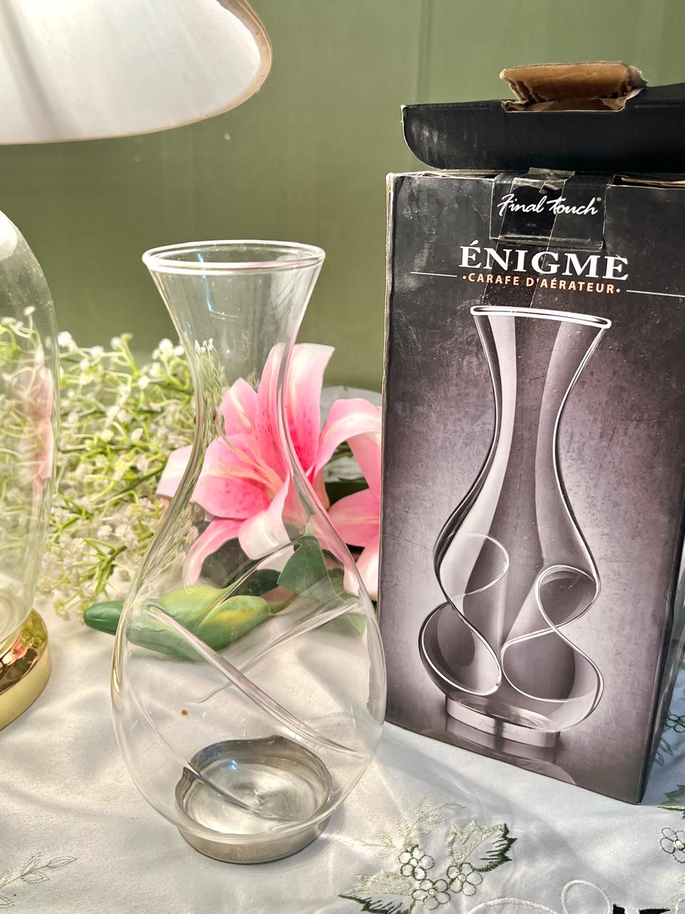 Crystal Final Touch Conundrum Aerating Decanter with Stand – 10 Inch