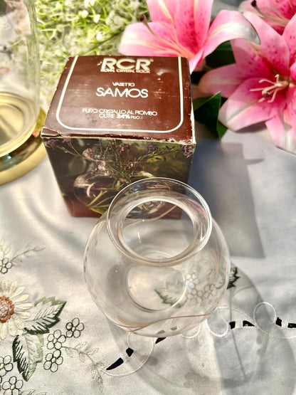 RCR Royal Crystal Rock Samos Lead Crystal Mini Vase – 4 Inch