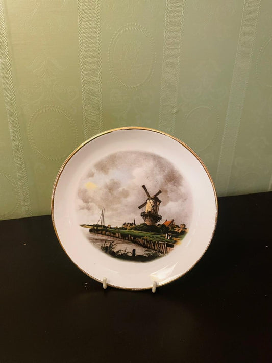 Britannia Designs Ironstone Windmill Wall Plate 7"
