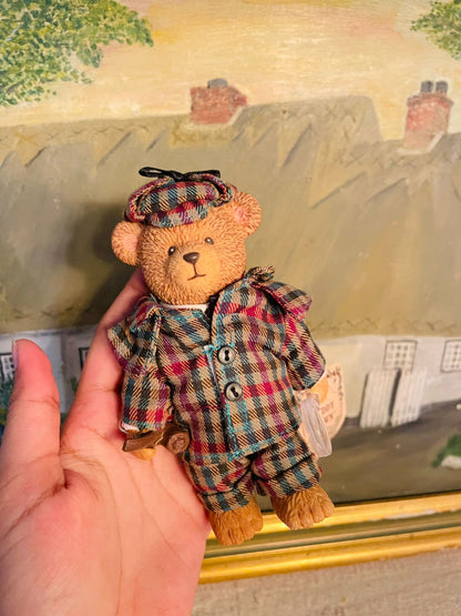 Vintage Russ Berrie Teddy Town Bear – Collectible Plush Toy