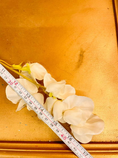 Cream Artificial Blossom Flower Stem 17"
