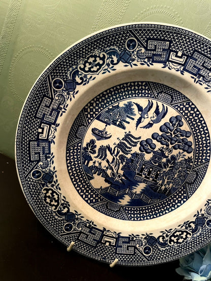Swinnertons Old Willow Staffordshire Plate 9 Inch