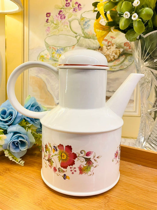 Vintage Flying Saucer Teapot – Floral Design, 6 Cup Capacity, Made in England