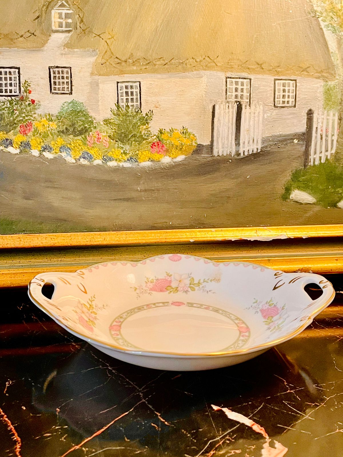 Coalport “Canterbury” Fine Bone China Handled Dish – Made in England