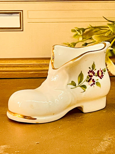 Ashley Bone China England Boot Vase