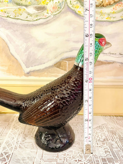 Vintage Avon Pheasant After Shave Lotion Bottle - Unique Ceramic Pheasant Figurine
