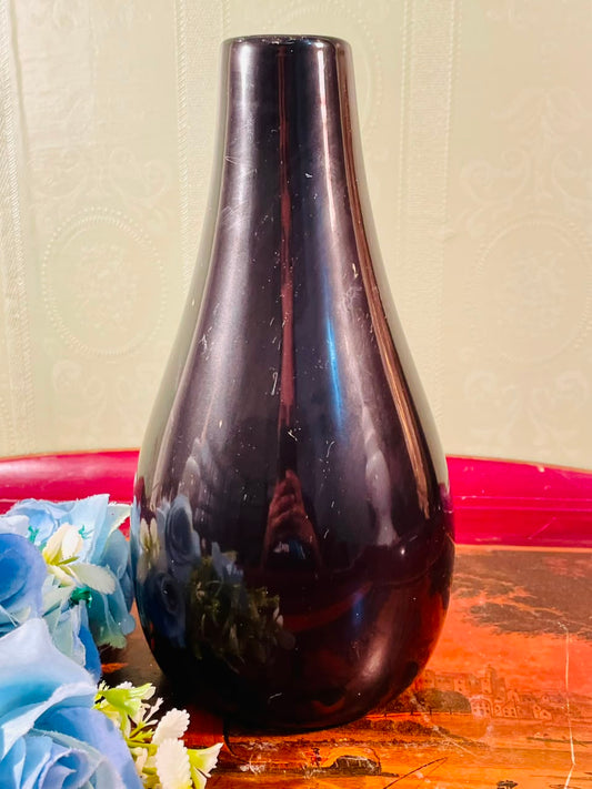 Black ceramic Decorative Vase 10-Inch