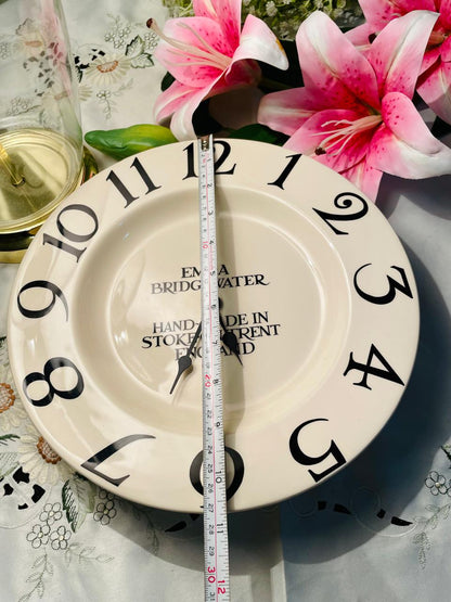 Emma Bridgewater Large Ceramic Wall Clock 30 cm Stoke-on-Trent England