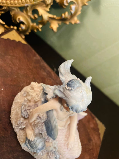 Vintage Mermaid Figurine 4 Inch Ocean Fantasy Collectible