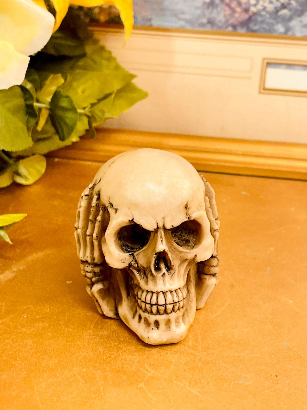 2.5 inches Three Wise Skulls Ornament Set Gothic Home Decor