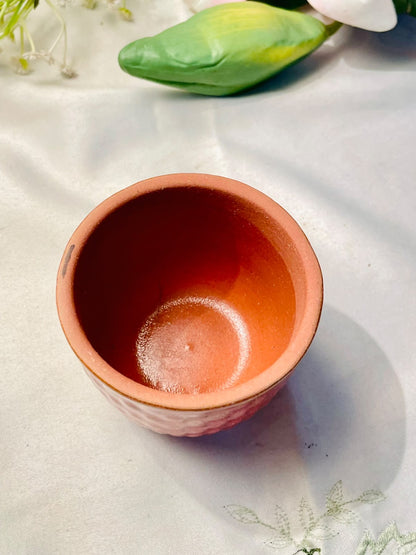 Pink Textured Terracotta Ceramic Planter – 3 Inch