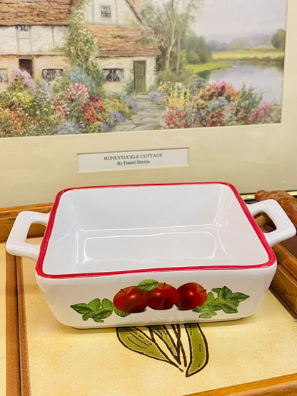 Set of  Ceramic Serving Dishes with Handles – Oval & Square - Oven Safe