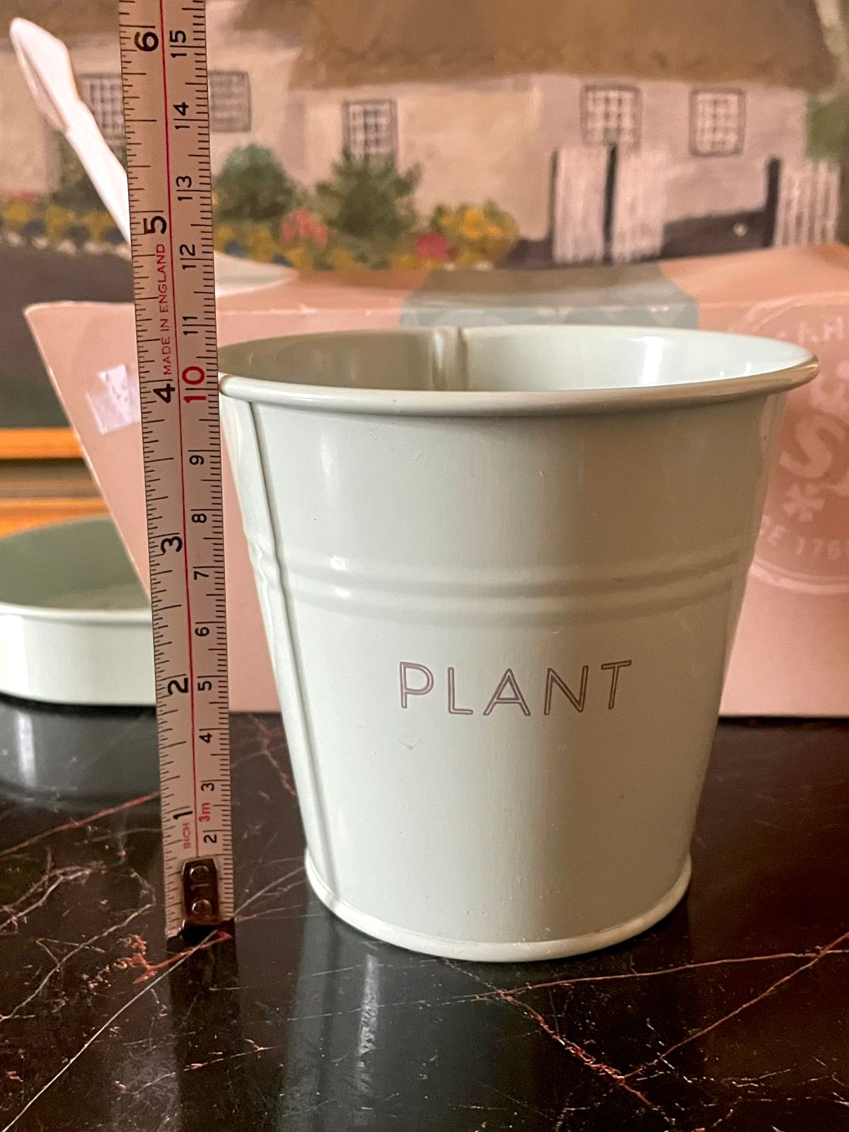 Spear & Jackson “Bud to Bloom” – Set of 3 Herb Planters with Tray (Mint/Sage Green) — England