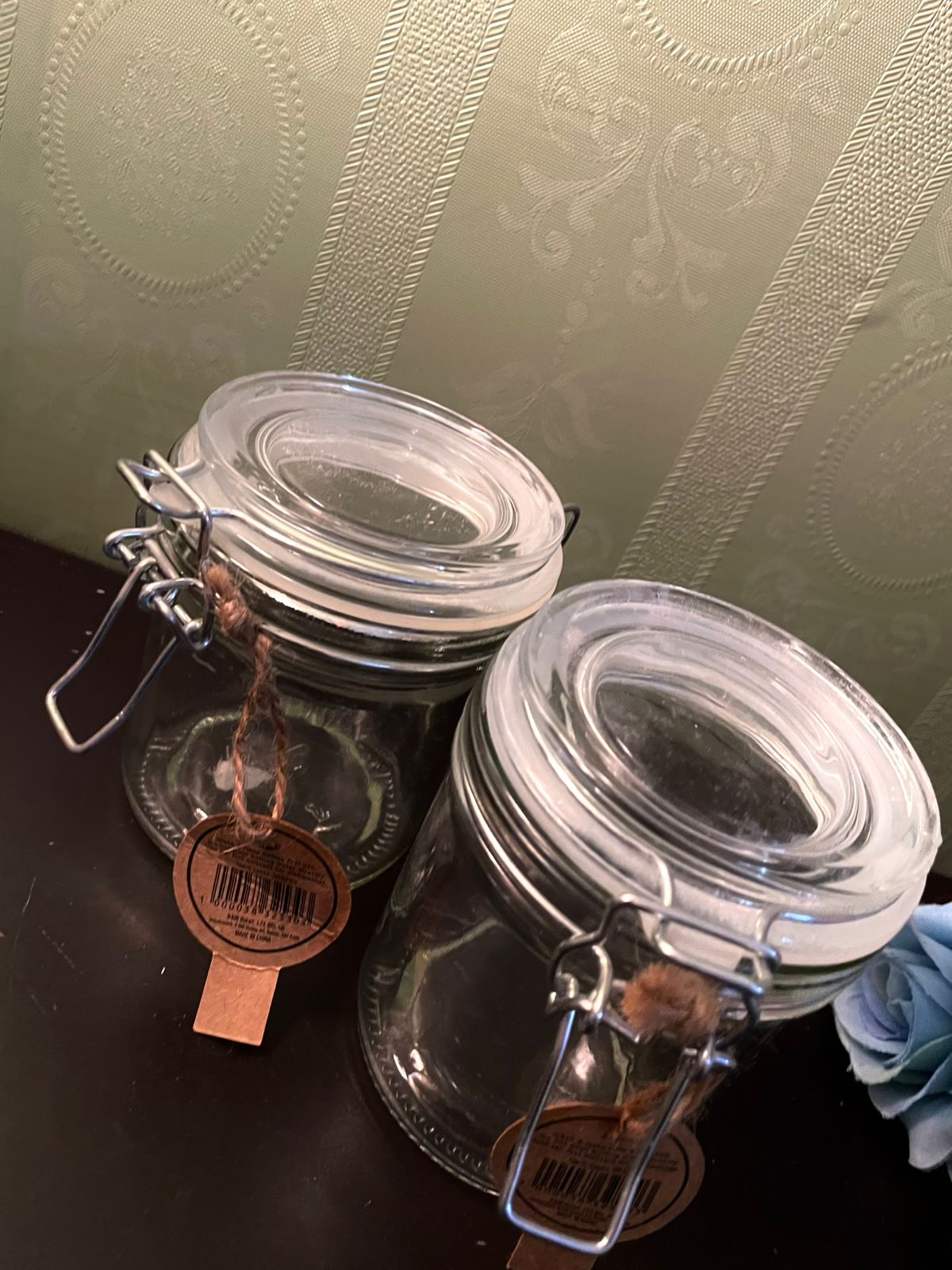 Glass Clip Top Storage Jars Set of 2 – 4 Inch