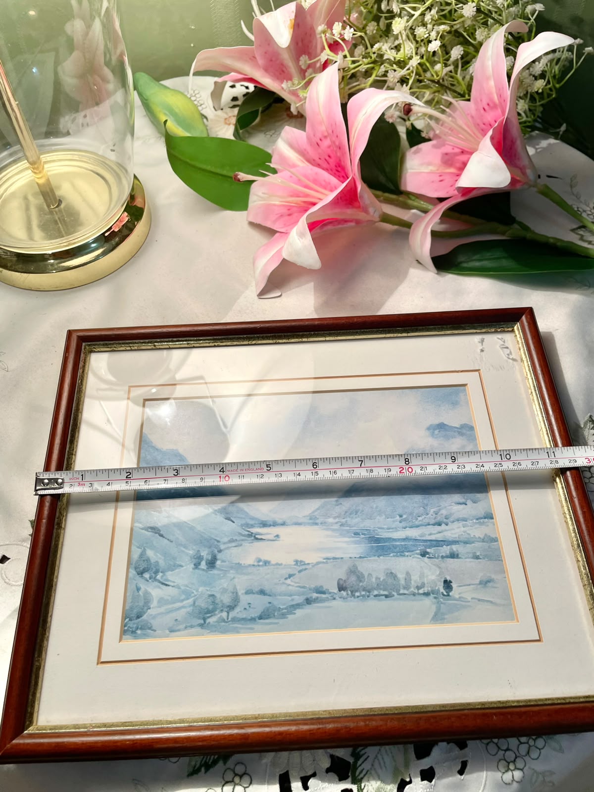 Tal-y-Llyn Blue Landscape Framed Artwork Approx. 12 Inch
