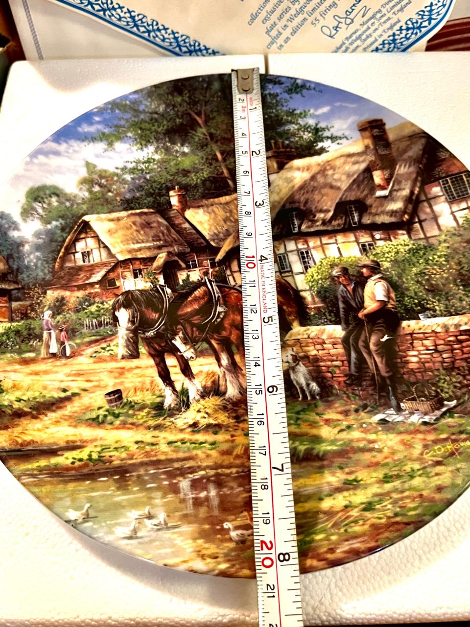 Wedgwood Boxed Country Days Village Pond Plate 20 cm