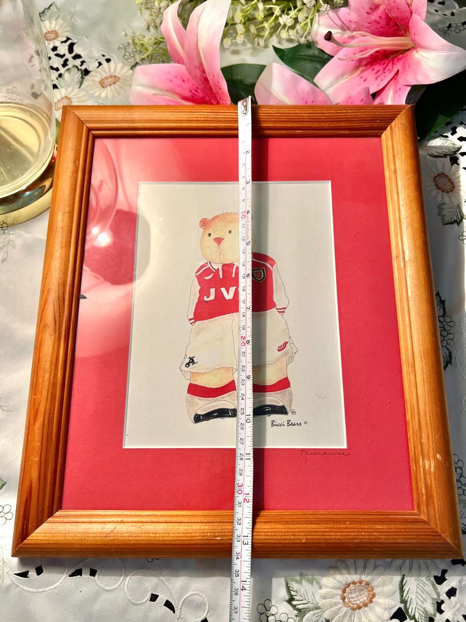 Bicci Bears JV Teddy Bear Framed Painting – 13 Inches