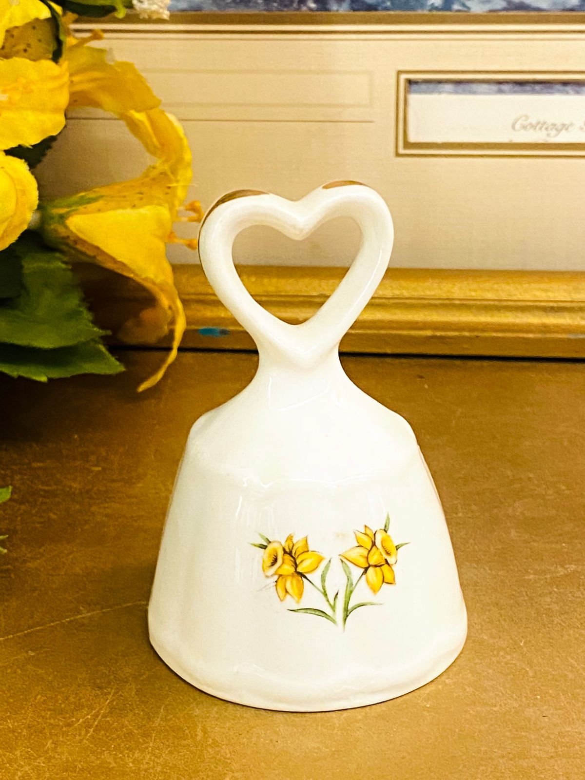 Vintage Llangollen Fine Bone China Bell Ornament
