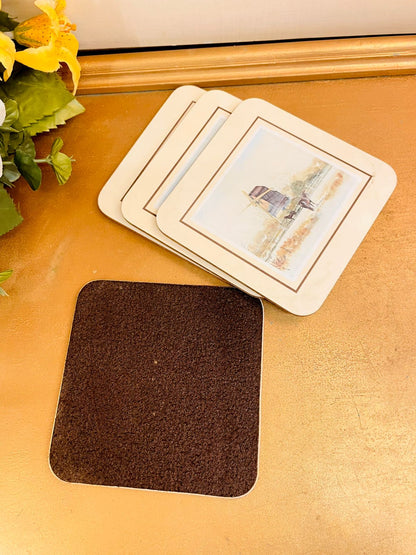 5.5 inches Vintage Windmill Coasters & Placemats Set of 11