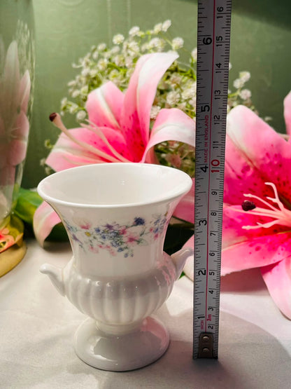 Wedgwood Bone China Floral Teapot Vase Approx. 9 cm