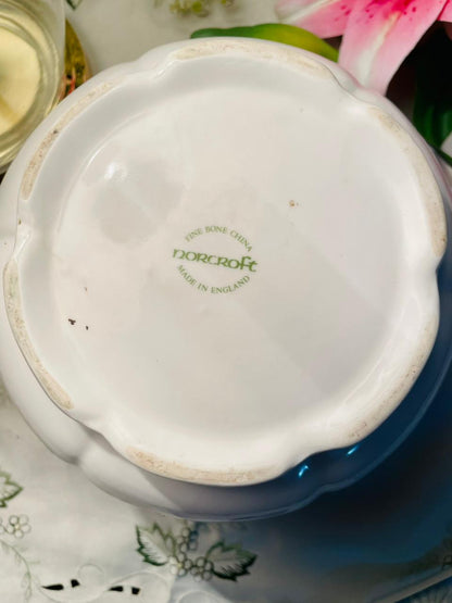 Norcroft Fine Bone China Floral Planter 6.5 in