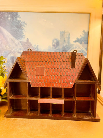 Vintage Wooden Cottage Wall Display Shelf