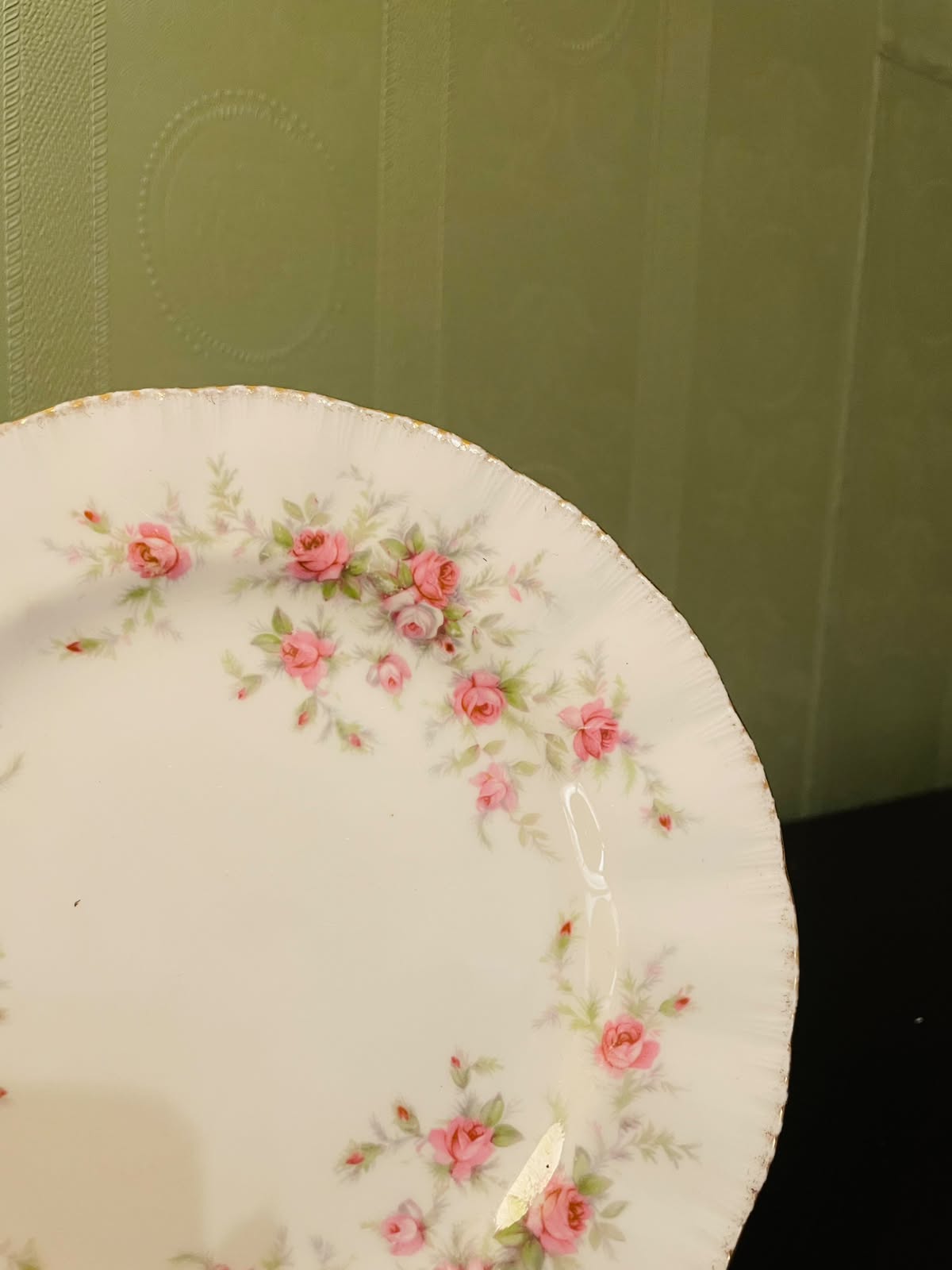 Paragon Victoriana Rose Bone China Plate England