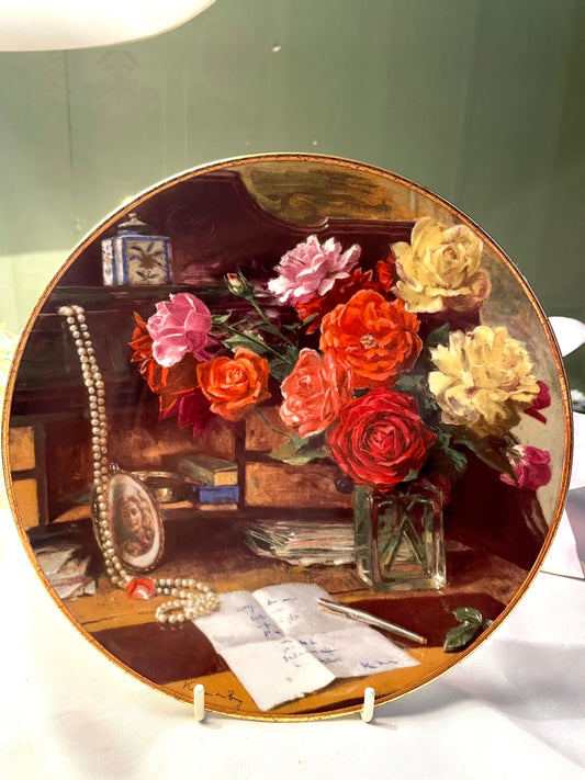 Royal Mosa Floral Still Life Decorative Plate – 8 in