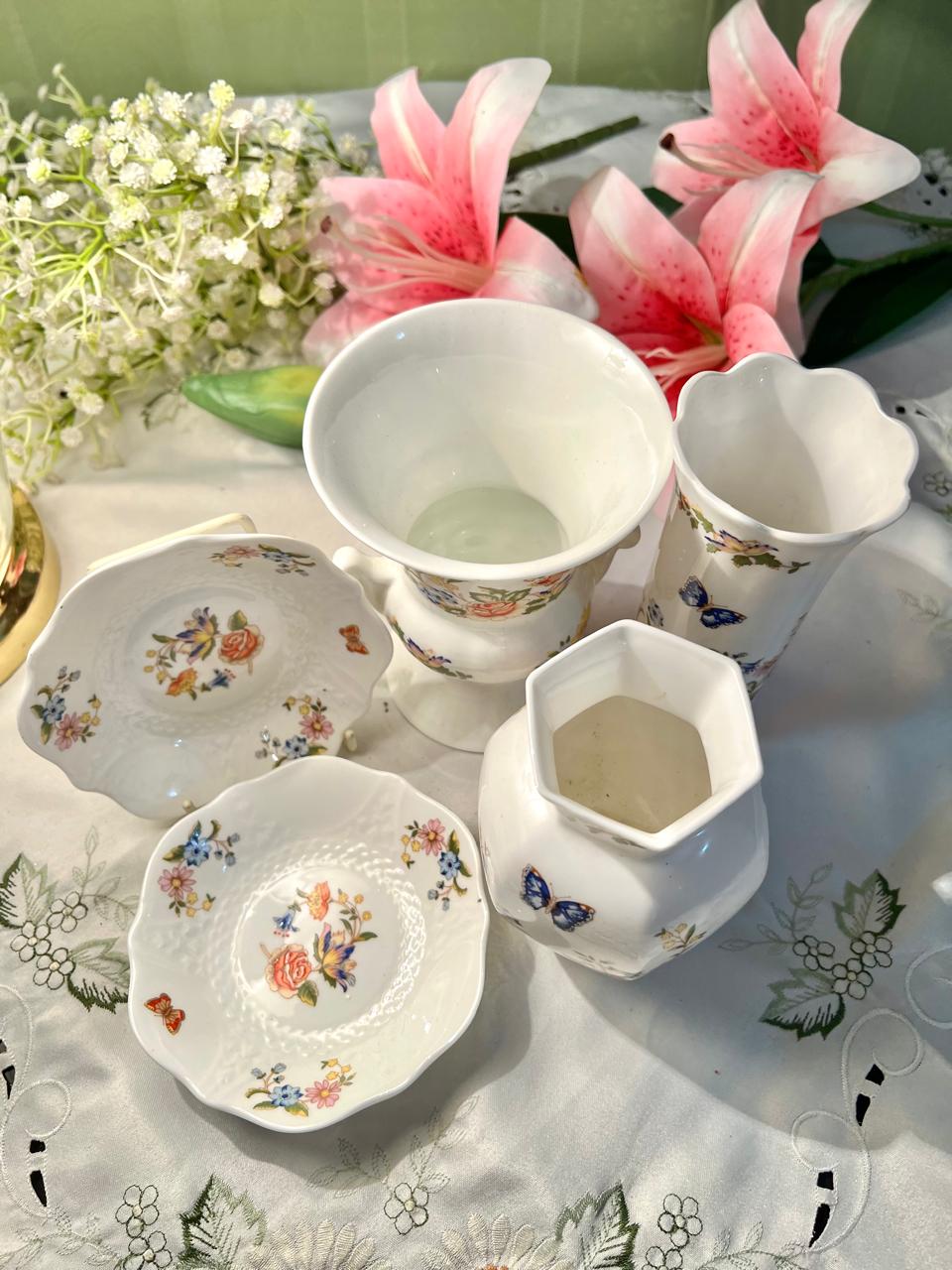 Aynsley Cottage Garden Fine Bone China Floral 5-Piece Set