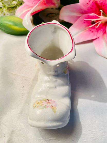 James Kent Old Foley Floral Shoe Planter 5 in