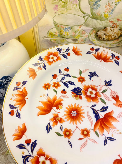 Spode Floral Decorative Plate – 10-inch, Fine Bone China, Made in England